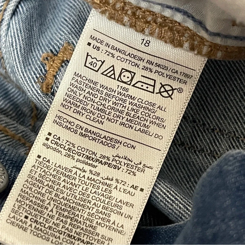 OLD NAVY GIRLS High-Rise Slouchy Straight Jeans, Size‎ 18